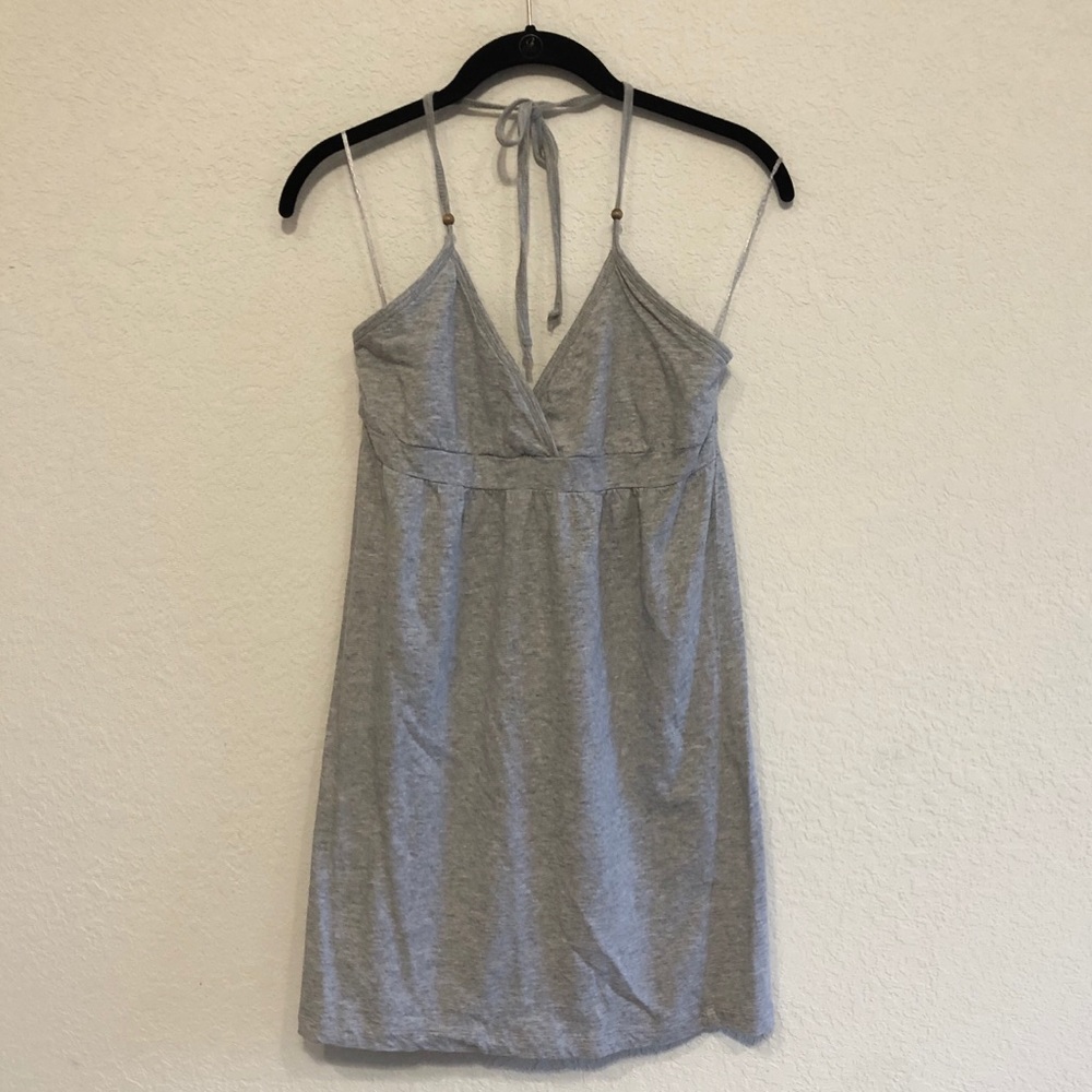 Aeropostale solid gray halter top